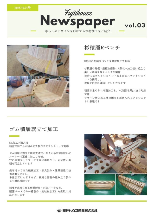 木材加工新聞2025年10月号表面